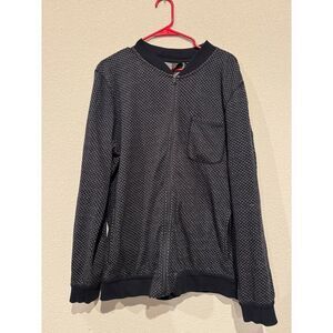 Armani Exchange Men's Jacquard Zip Through Cardigan Size XL Gray